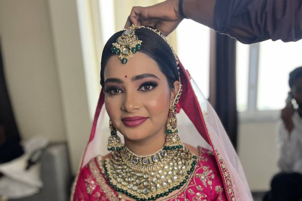 Day time bridal look