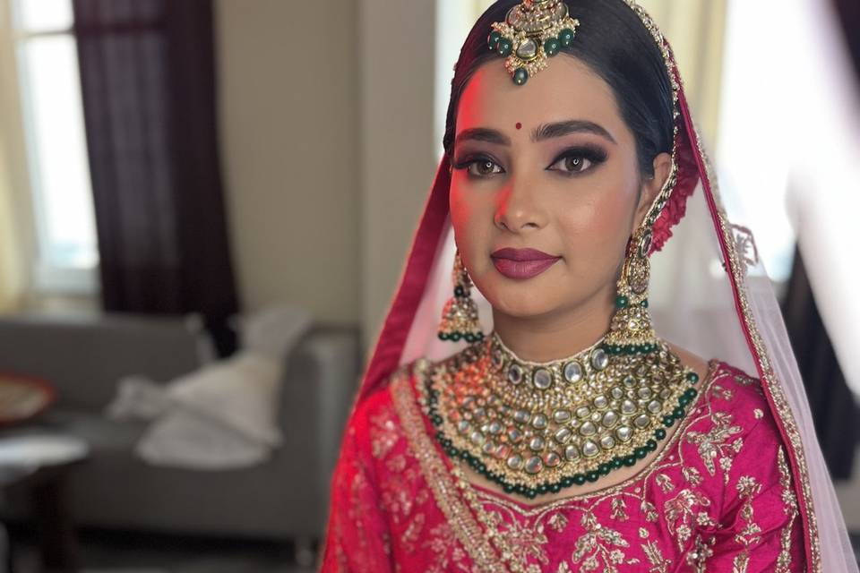 Day time bridal look