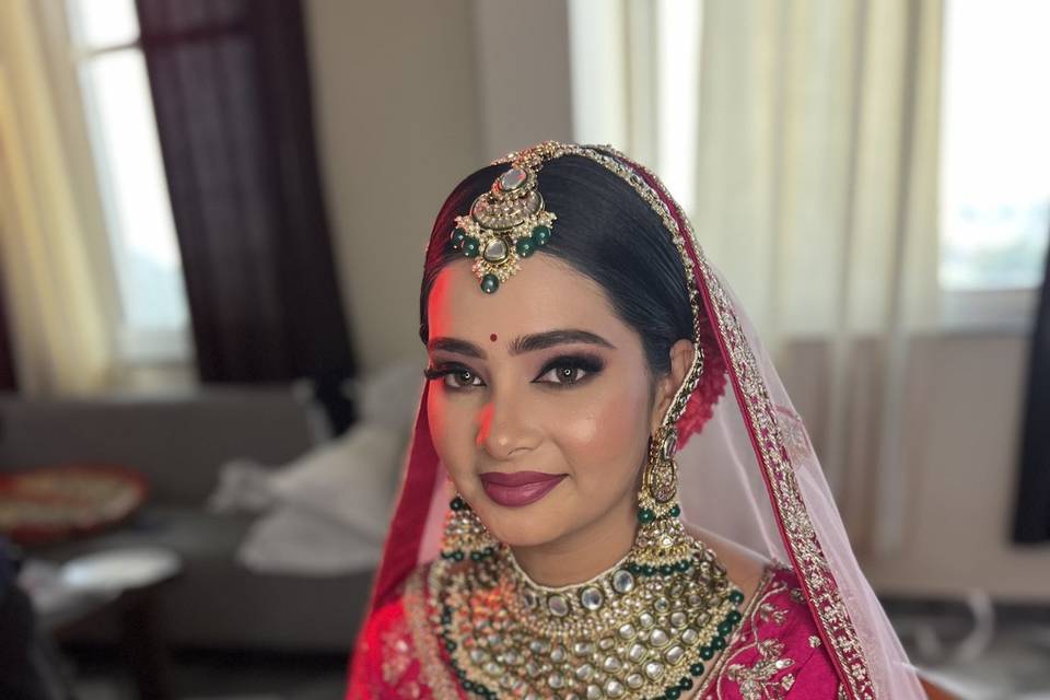 Day time bridal look