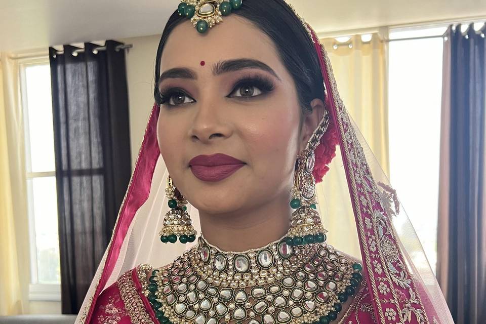 Day time bridal look