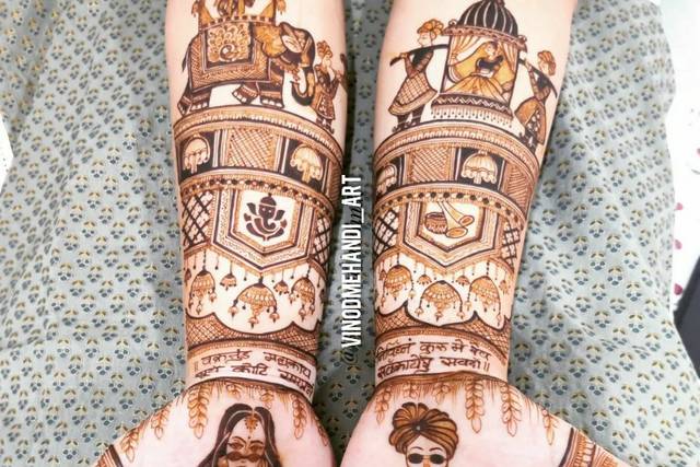 Love Story Henna - The Trending New Bridal Mehndi design Idea you'll LOVE!  💖 - Witty Vows