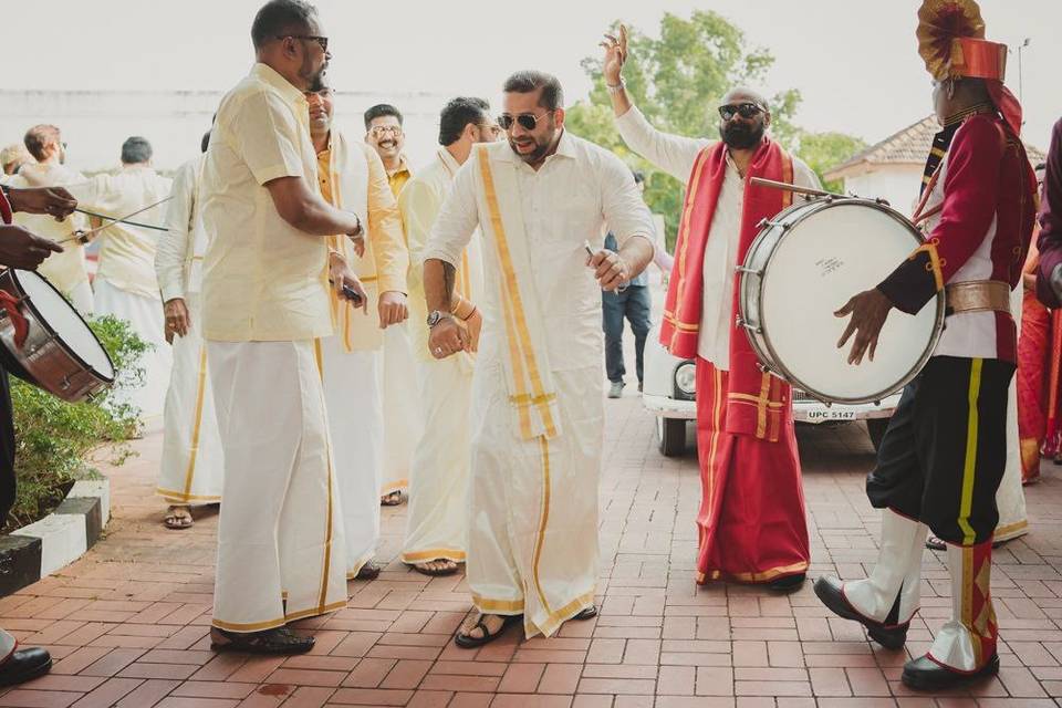 South Indian baraat