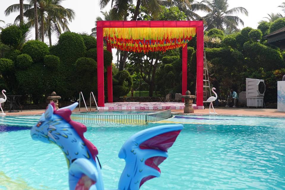 Pool Party Setup