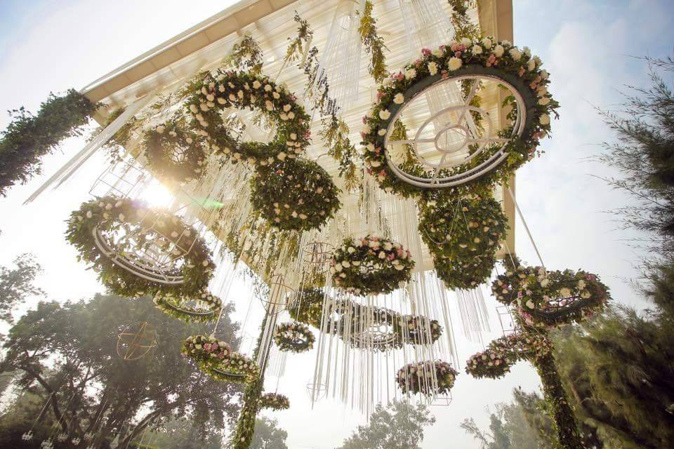 Floral porch