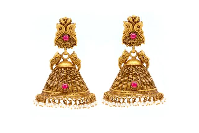 Joyalukkas 22k Gold Drop Earrings for Women : Amazon.in: Fashion