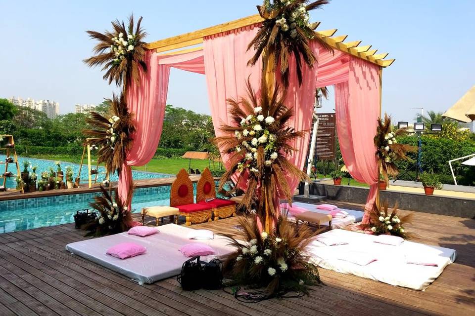 Mandap On Pool