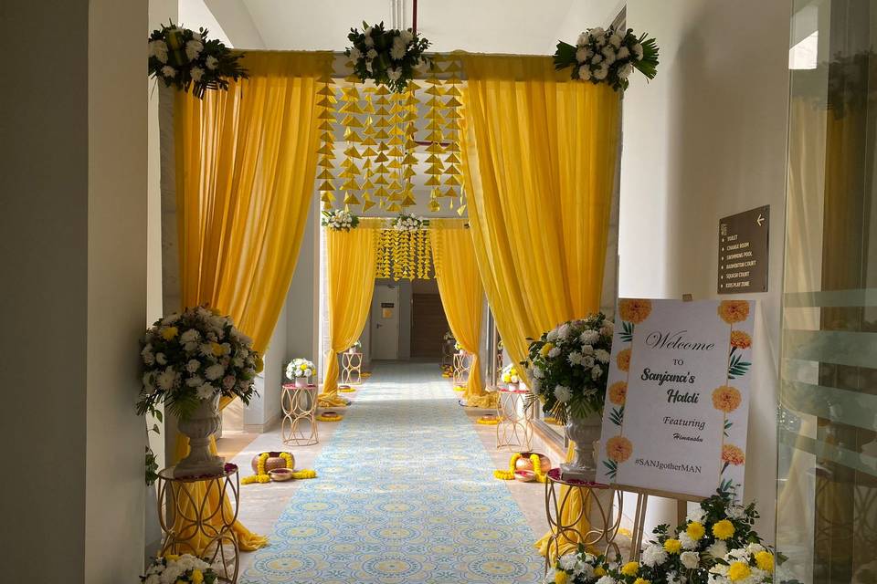 Haldi Poolside Entrance