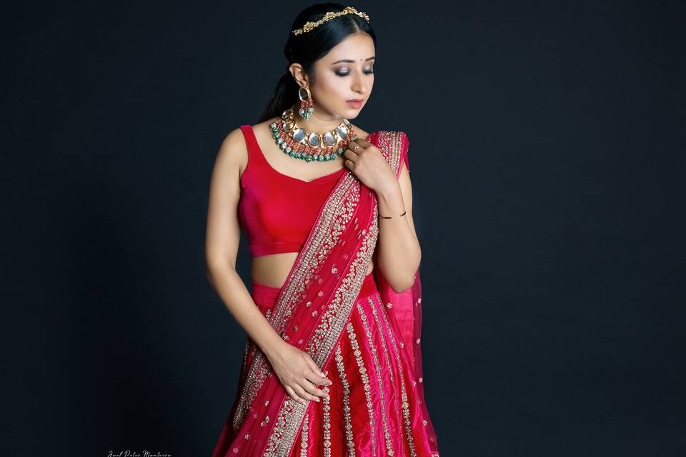 Pink Bridal Lehenga