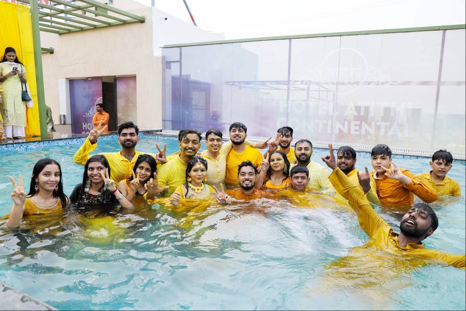 Haldi Ceremony Group Photo