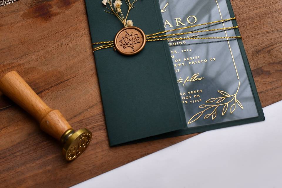2-Fold Wedding Invites