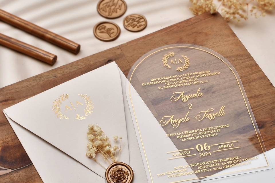 Arch Shape Wedding Invites