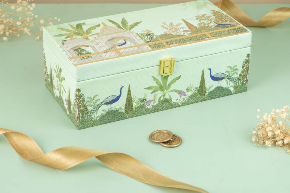 2 Jar Green Garden Theme Box