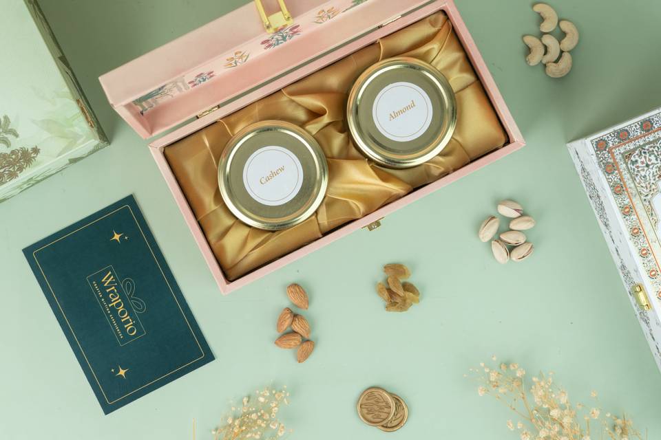 2 Jar Pink Peacock Box