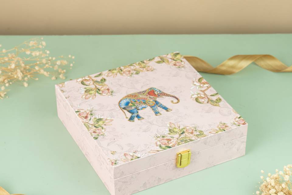 Pink Elephant Wedding box