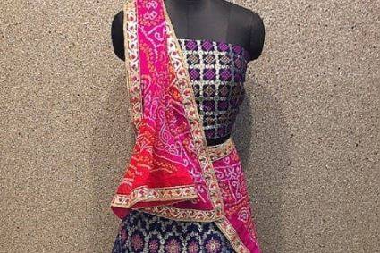 Buy Ethnic Sequins Art Work Designer Lehenga Choli Online