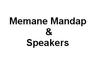 Memane mandap & speakers logo