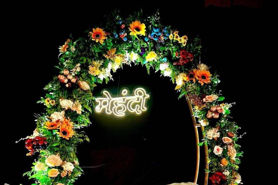 Mehndi decor