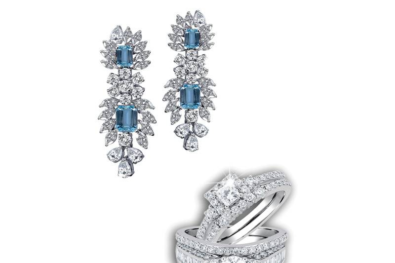 Rings and earrings