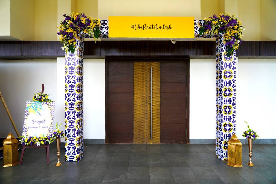 Sangeet entrance arch