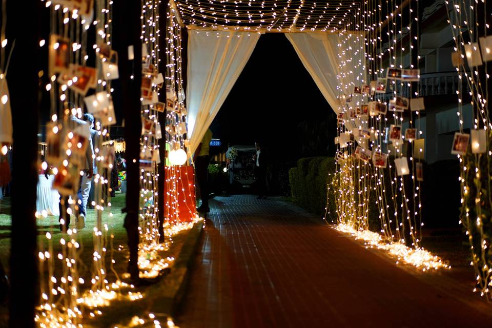 Reception entrance arch