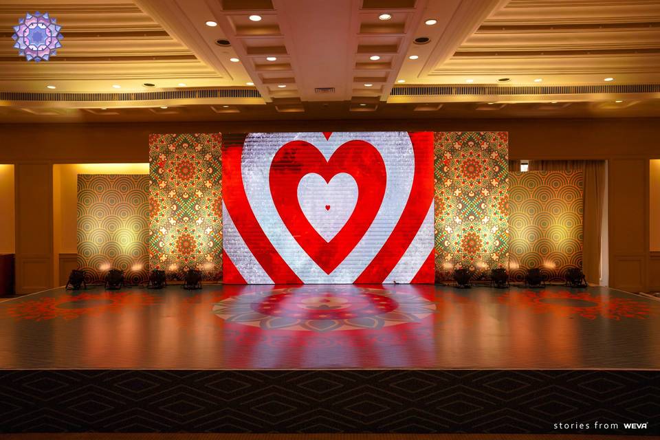 Sangeet stage backdrop