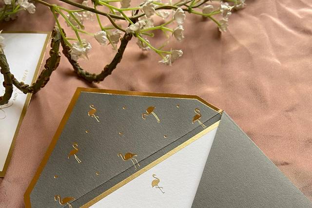 Matte Wedding invitation Card