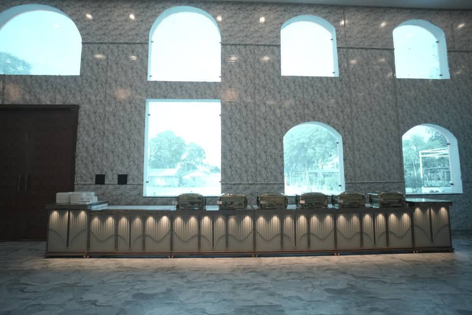 Buffet Setup Pre Function area