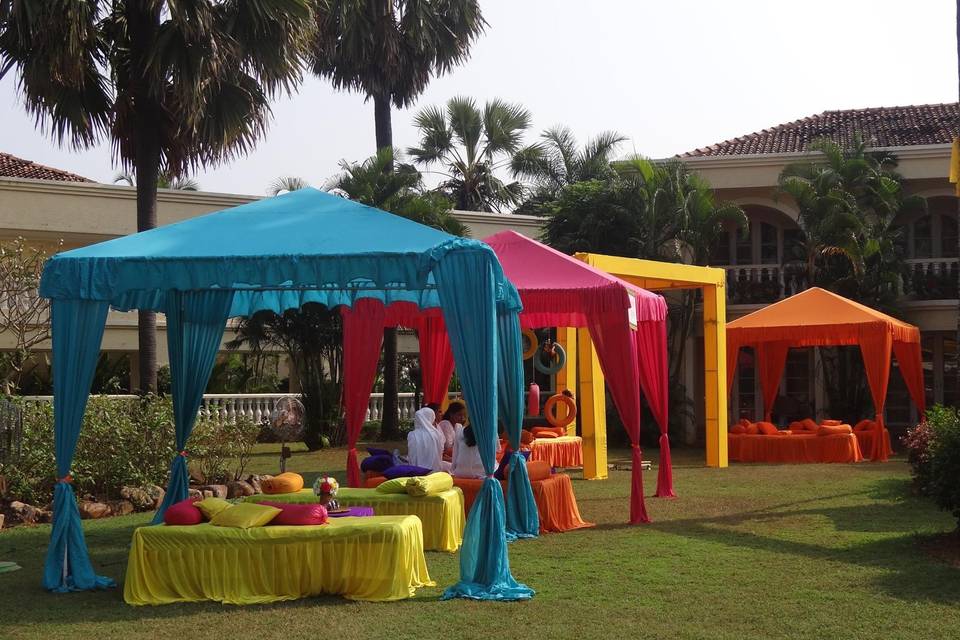 Mehendi setup