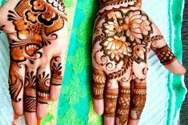 1,105 Likes, 3 Comments - Shivani Patwa (@shivanihennaart) on Instagram: “ Henna with style and p… | Dulhan mehndi designs, Mehndi designs 2018, Mehndi  design photos