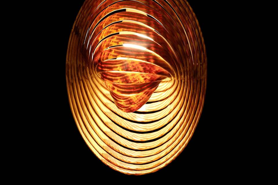 Pine wood lamp