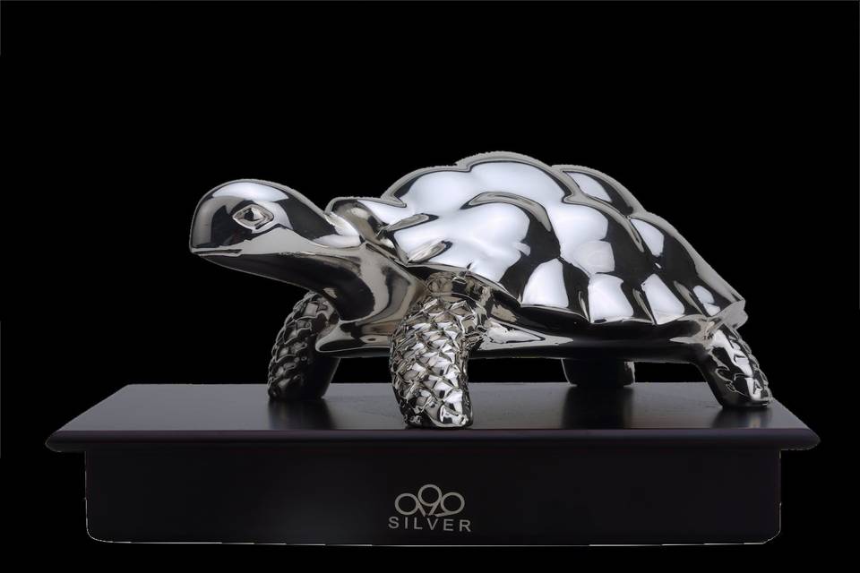 Silver small turtle