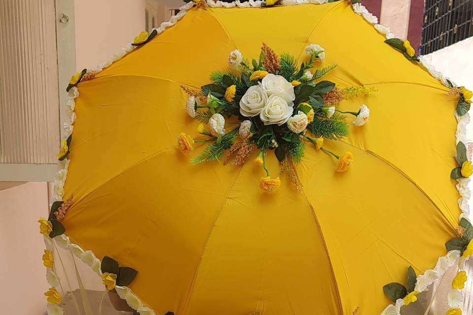 Floral Umrella Yellow