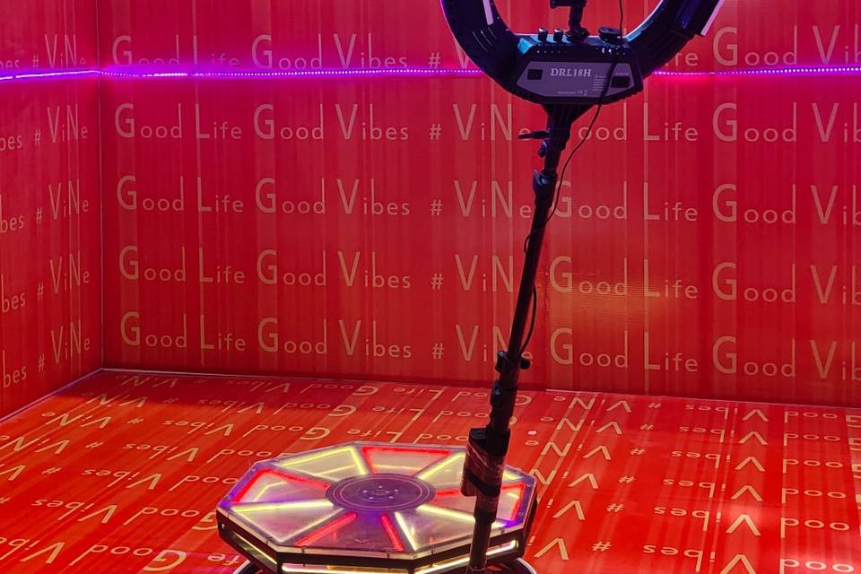 360 Video Booth setup @ Privat