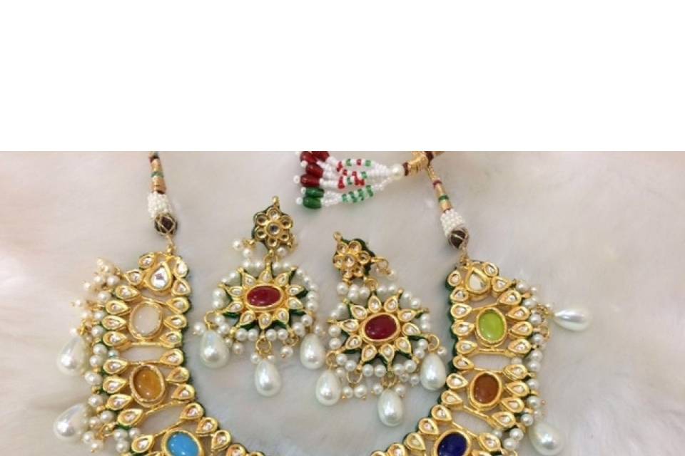 Meenakari bridal jewellery