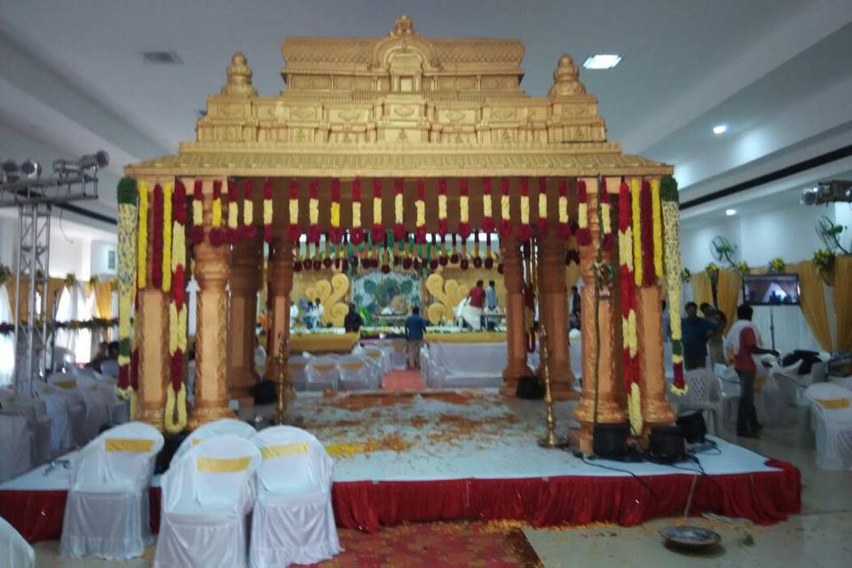 Traditional Mandap Setup