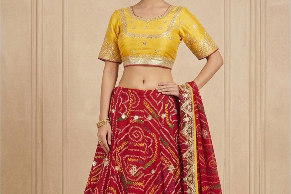 Bandhani Lehenga