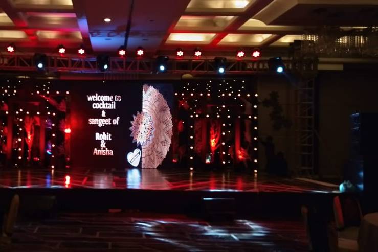 Led sangeet stage