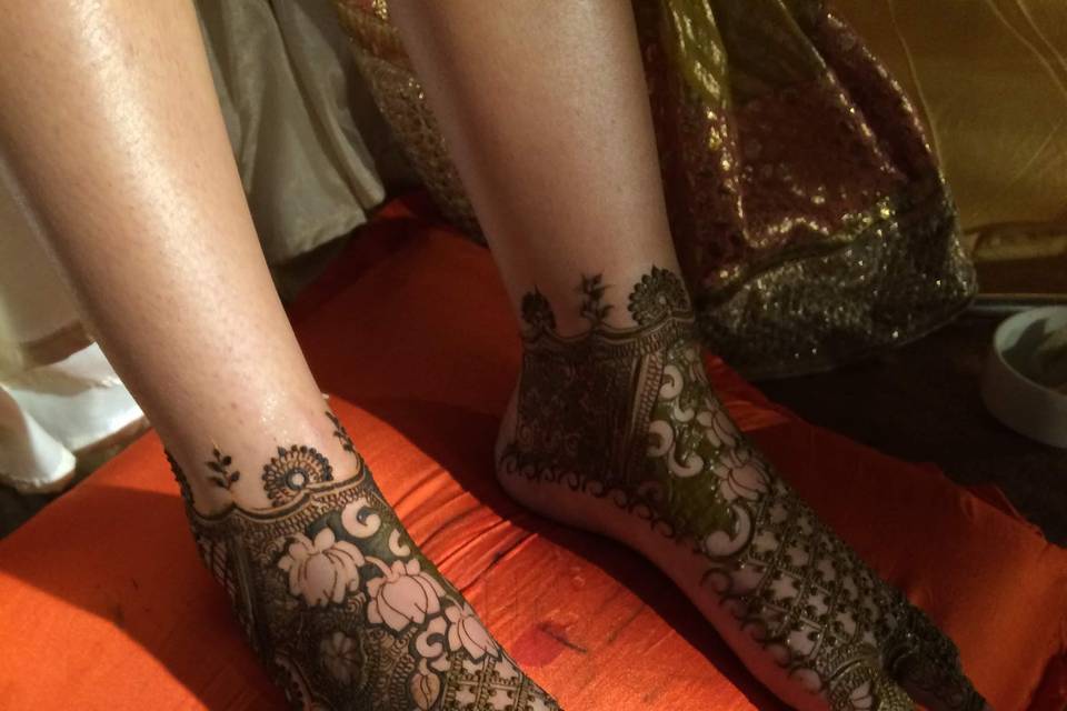 Foot mehndi design