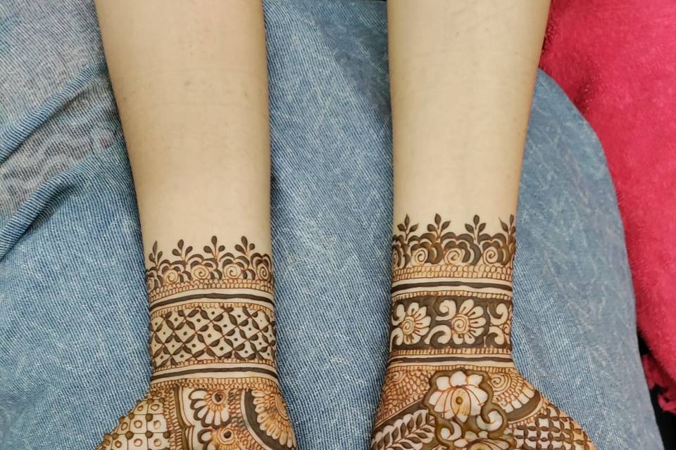 Beautiful Madhubani style mehn