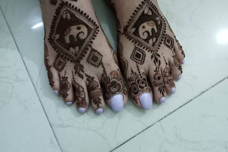 Feet mehandi