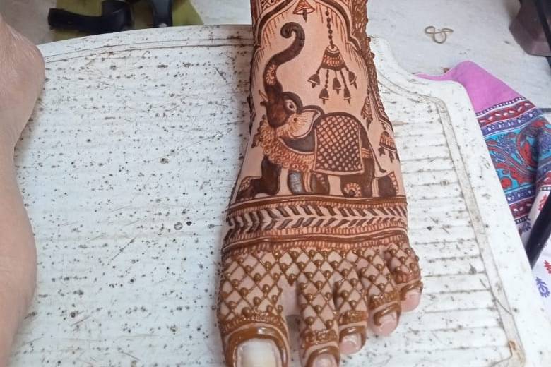 Feet mehandi