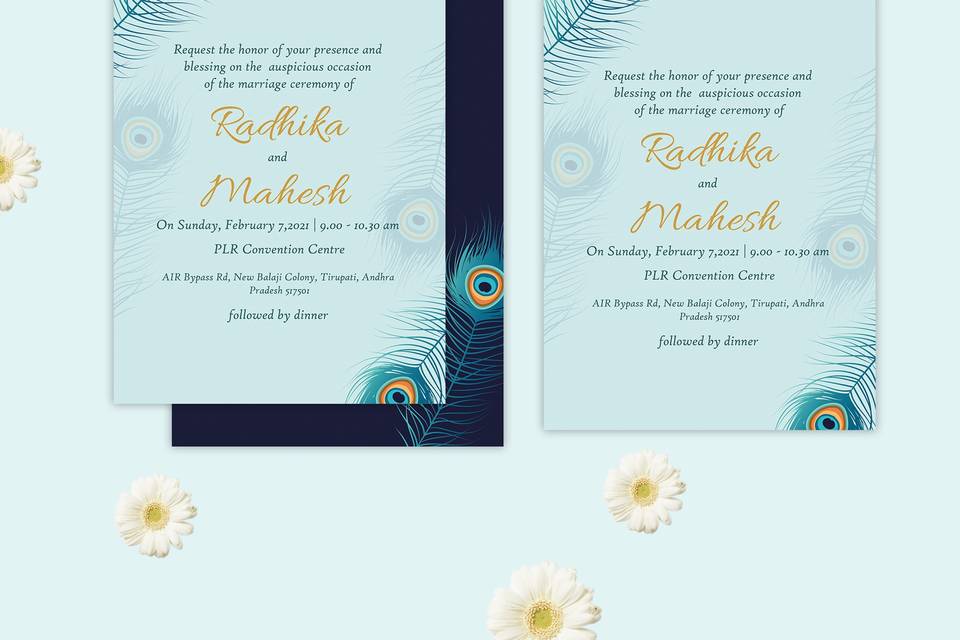 DESIGNER WEDDING INVITE