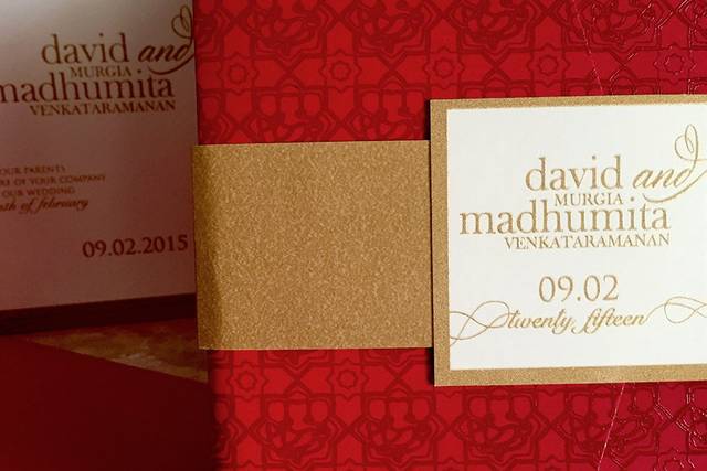 Elegant wedding card