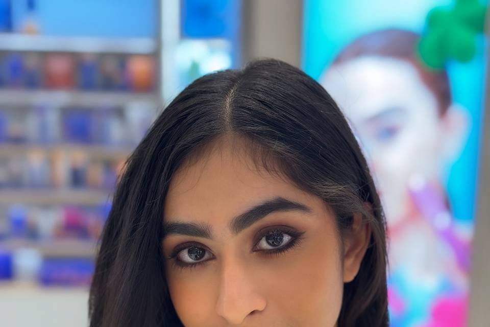 Soft glam look