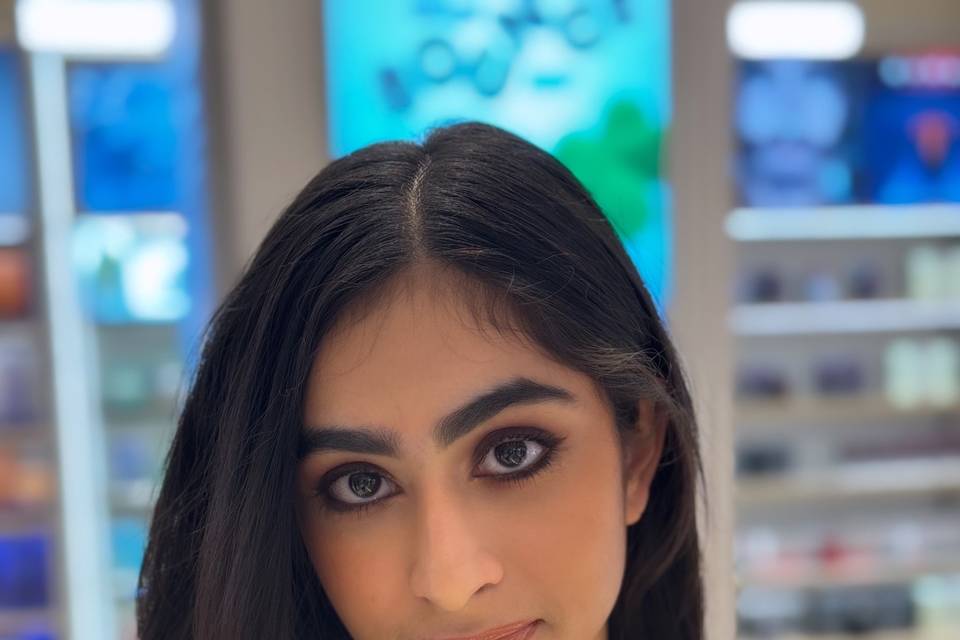 Soft glam look