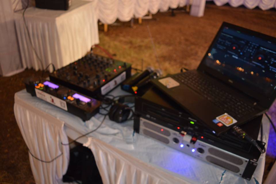 DJ setup