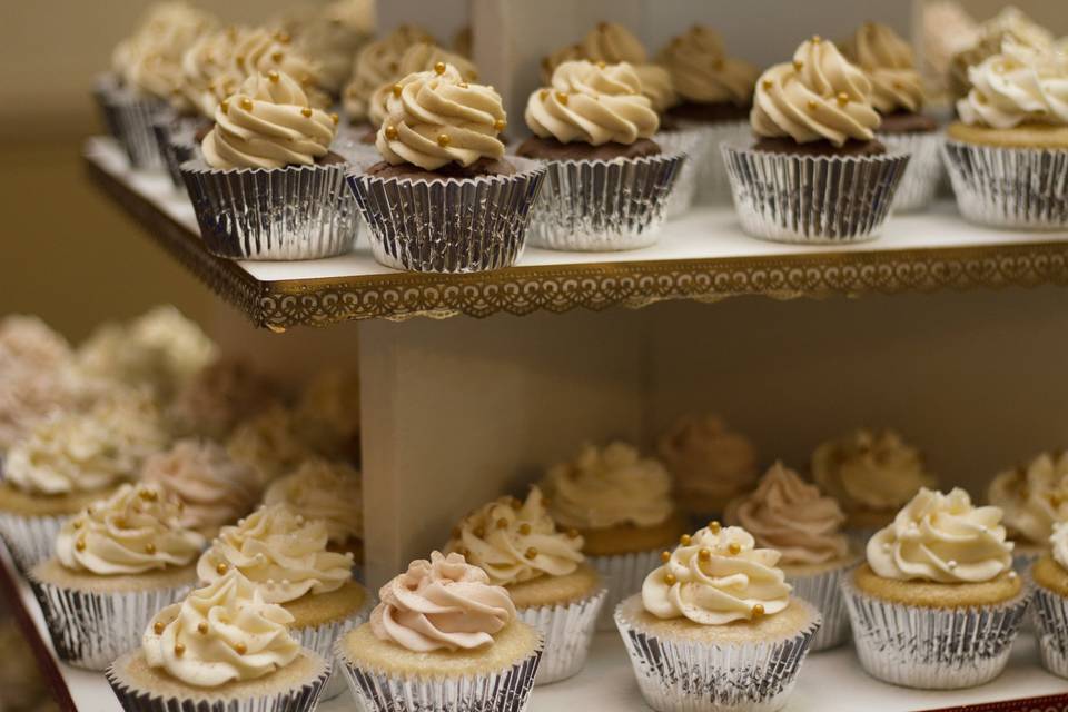 Cupcake Stand at Wedding Party