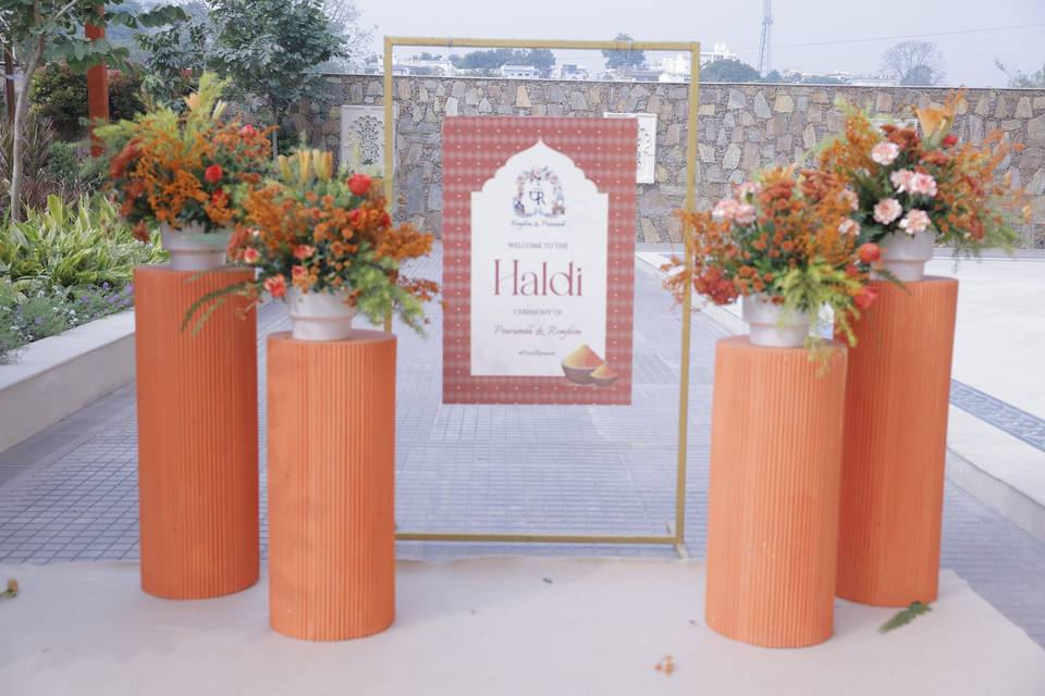 Wedding Setup- Haldi Function
