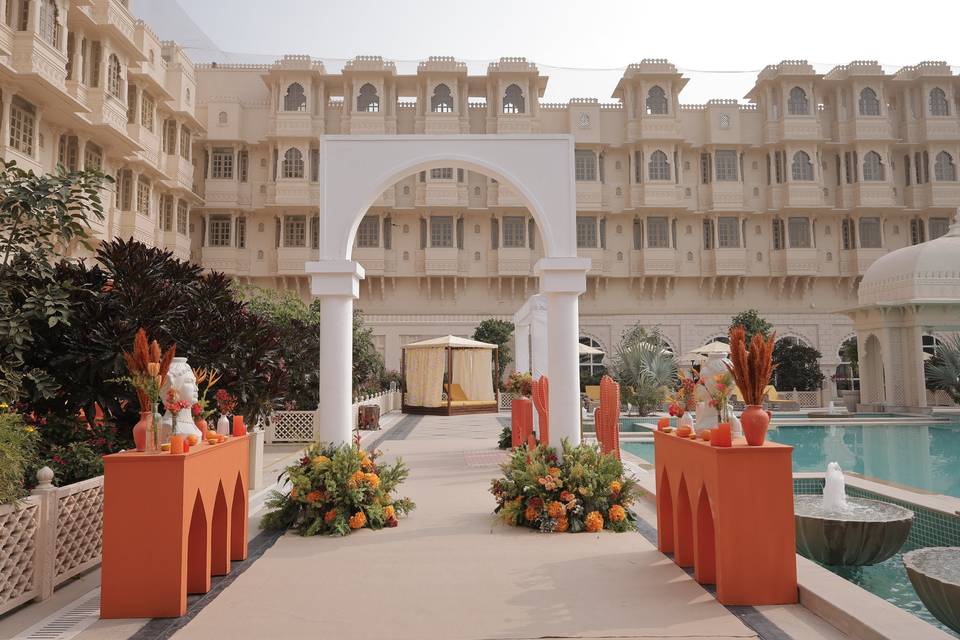 Wedding Setup- Poolside