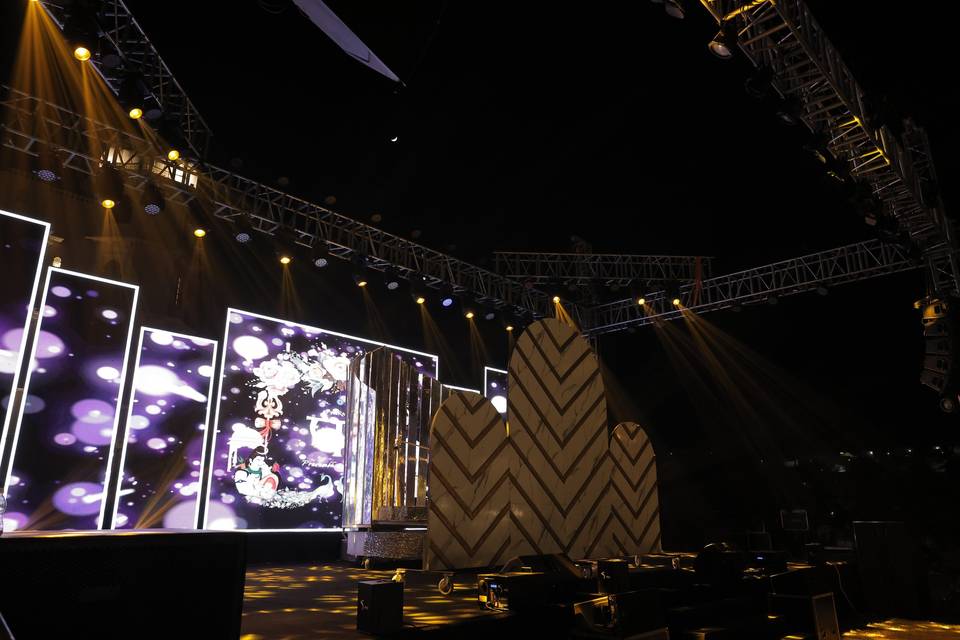 Sangeet setup at Lawn